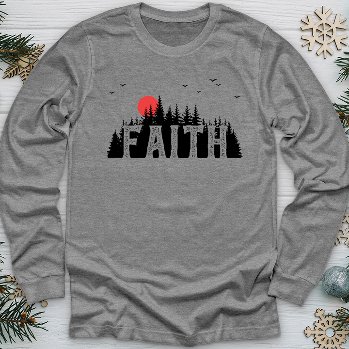 Faith Evergreens Long Sleeve Tee