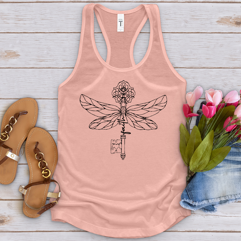 Faith Key Dragonfly Tank Top