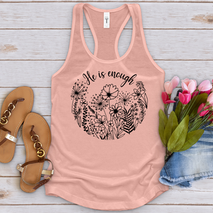 He Is Enough Wildflowers Tank Top