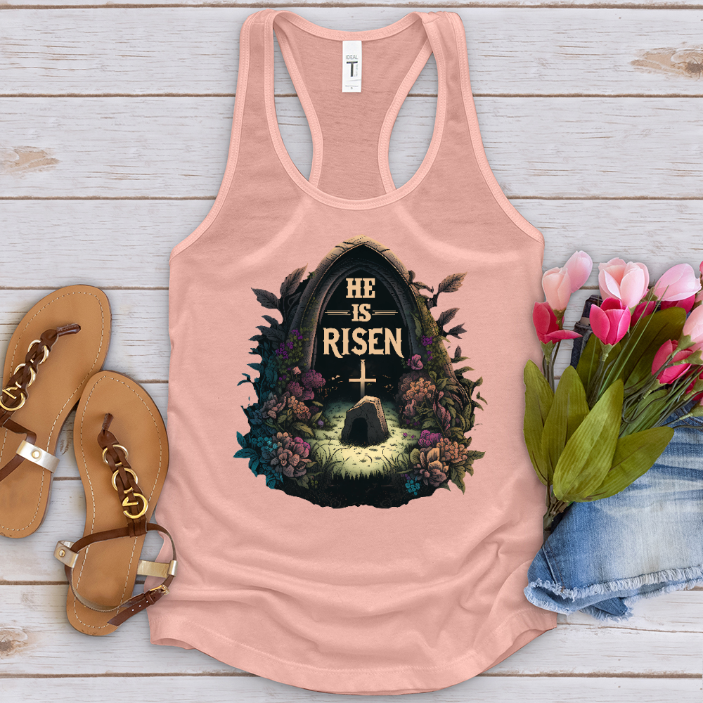 He Is Risen Grave Tank Top