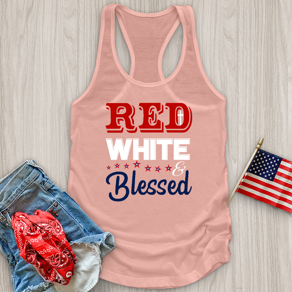 Red White & Blessed Tank Top