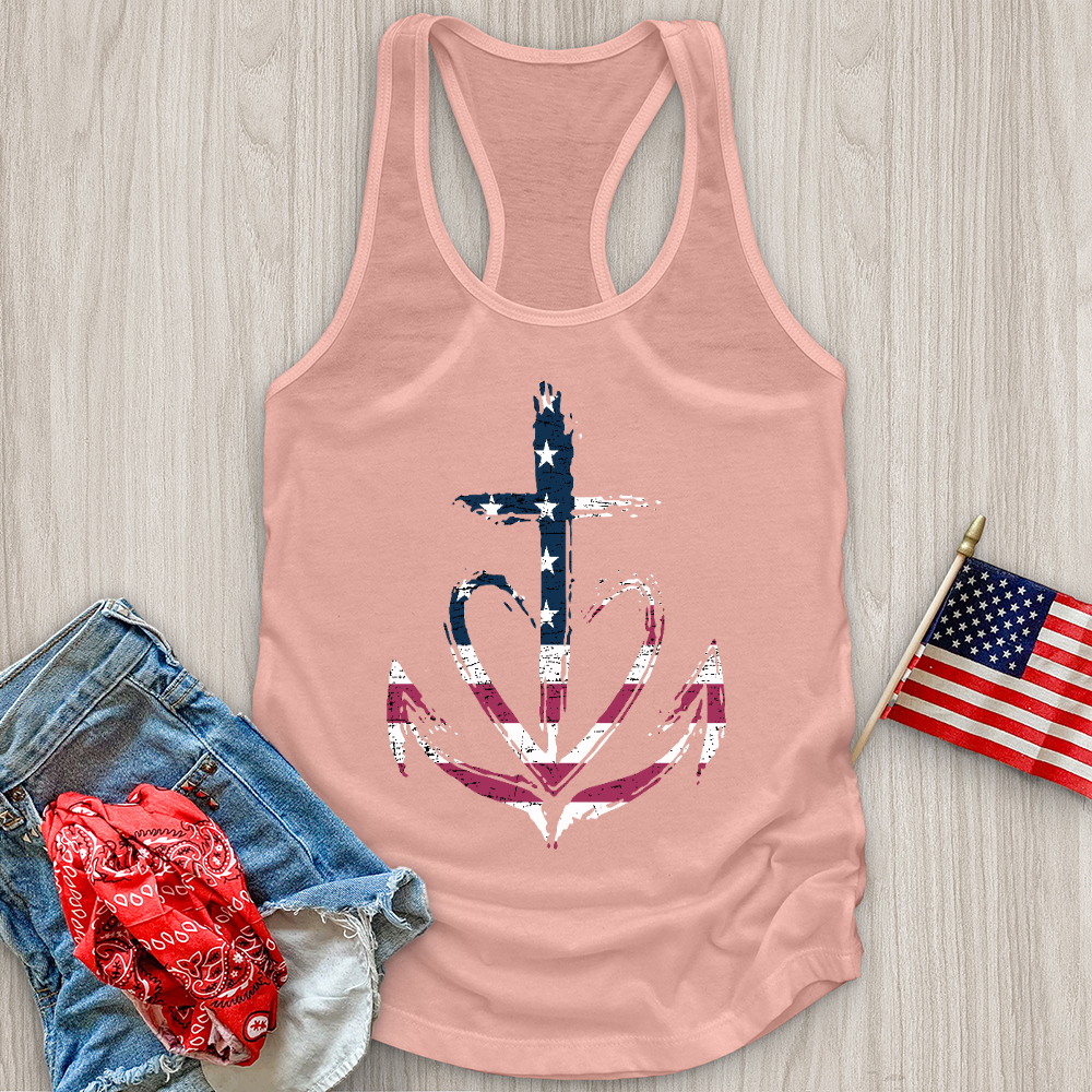 Flag Heart Tank Top