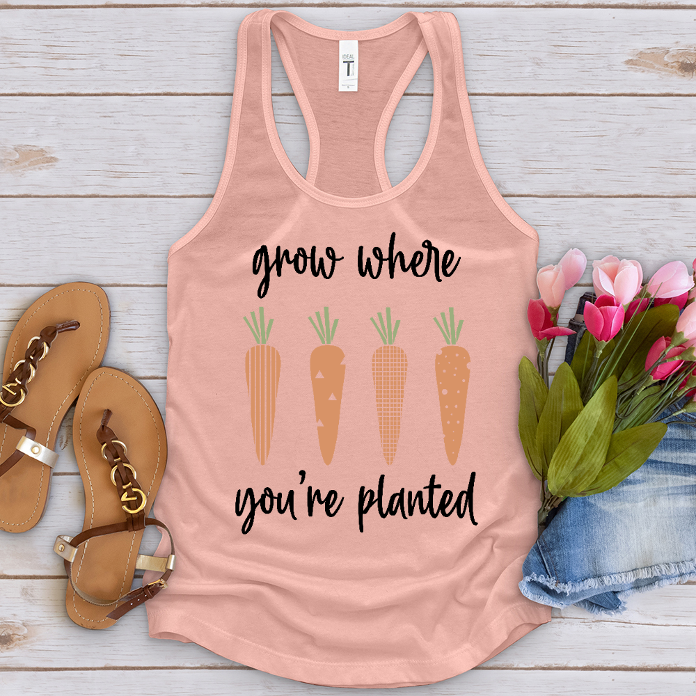 Grow Where You're Planted Carrots Tank Top