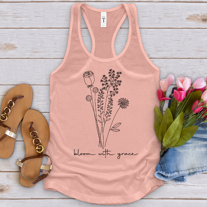 Bloom With Grace Bouquet Tank Top