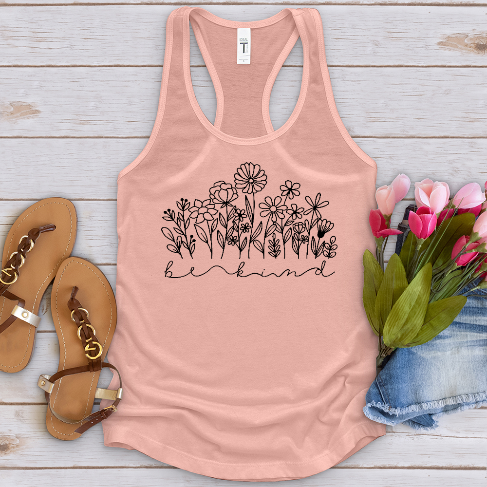 Be Kind Garden Black Tank Top