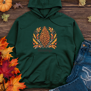 Herringbone Pinecone Blessings Midweight Hoodie