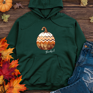 Thankful Retro Cozy Pumpkin Midweight Hoodie