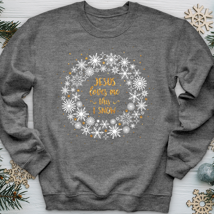 This I Snow Wreath Crewneck