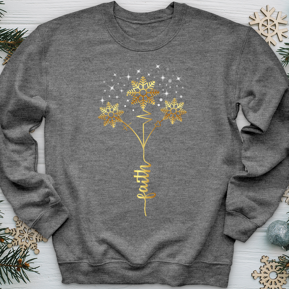 Faith Snowflake Blossom Crewneck