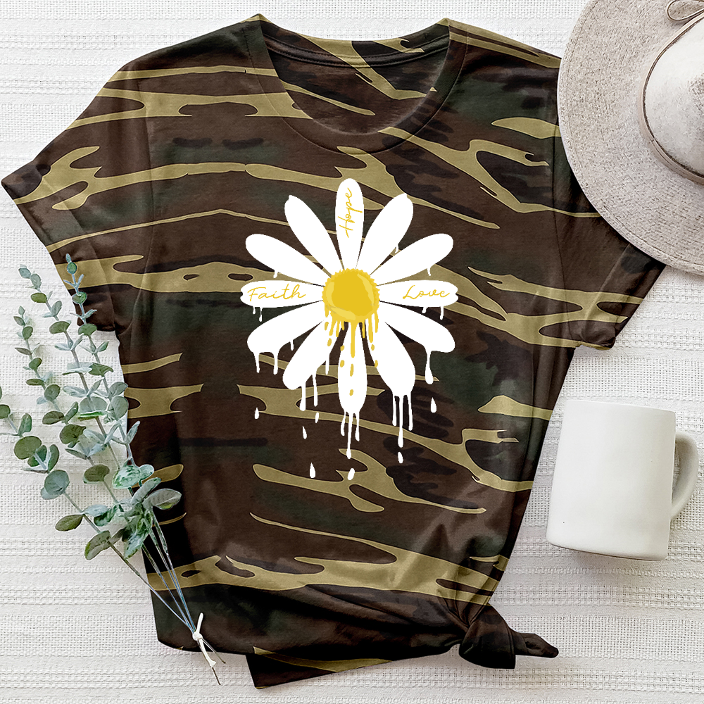 Daisy Drip Camo Tee