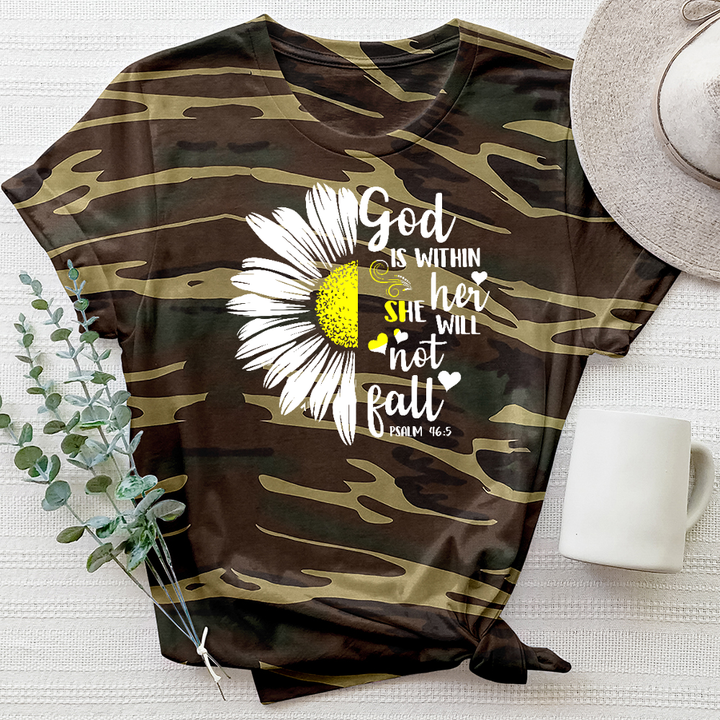 God is Within Camo Tee