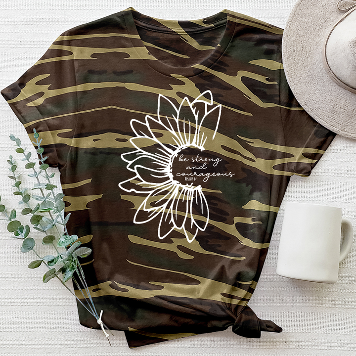 Be Strong and Courageous Joshua Camo Tee