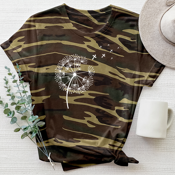 Dandelion Crosses Camo Tee