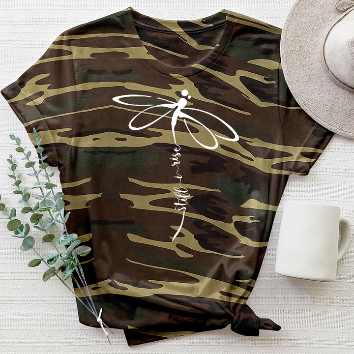 Still I Rise Dragonfly Camo Tee