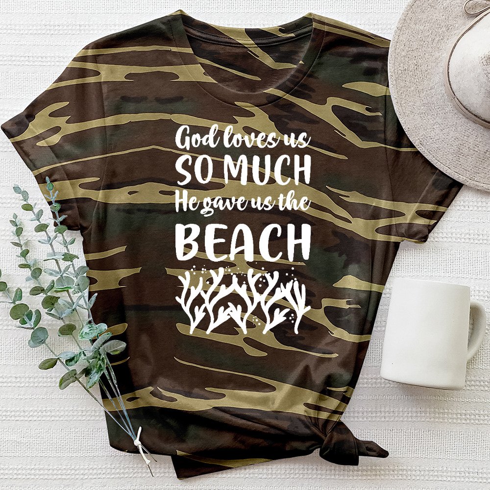 God Gave us the Beach Camo Tee