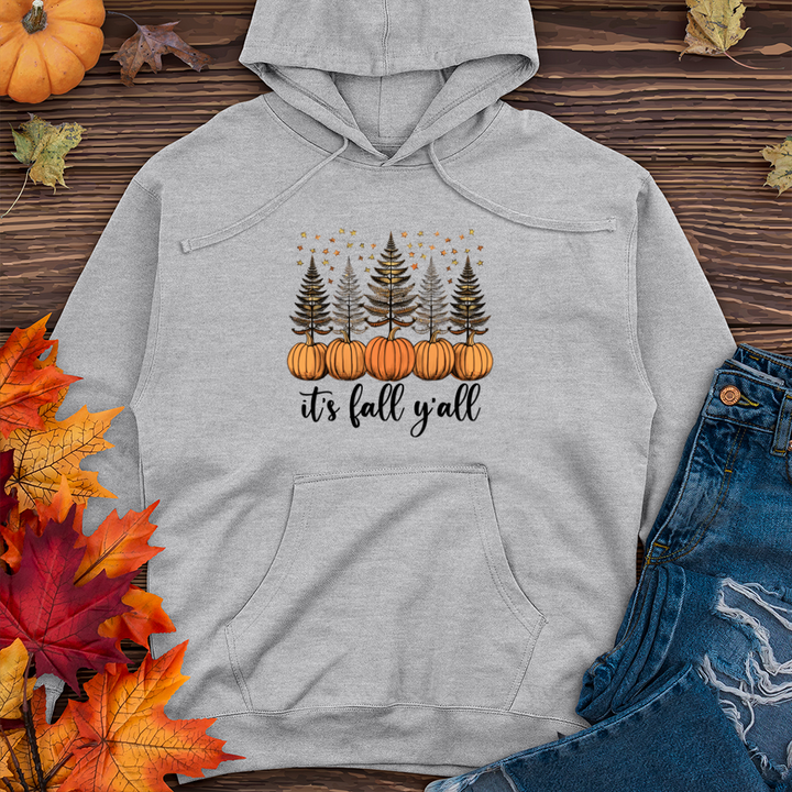 Harvest Trio Pine Trees Midweight Hooded Sweatshirt