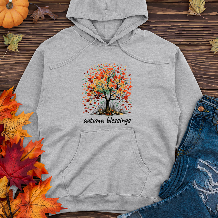 Autumn Blessings Midweight Hooded Sweatshirt