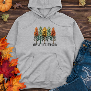 Vintage Nature Trio Pine Trees Midweight Hooded Sweatshirt