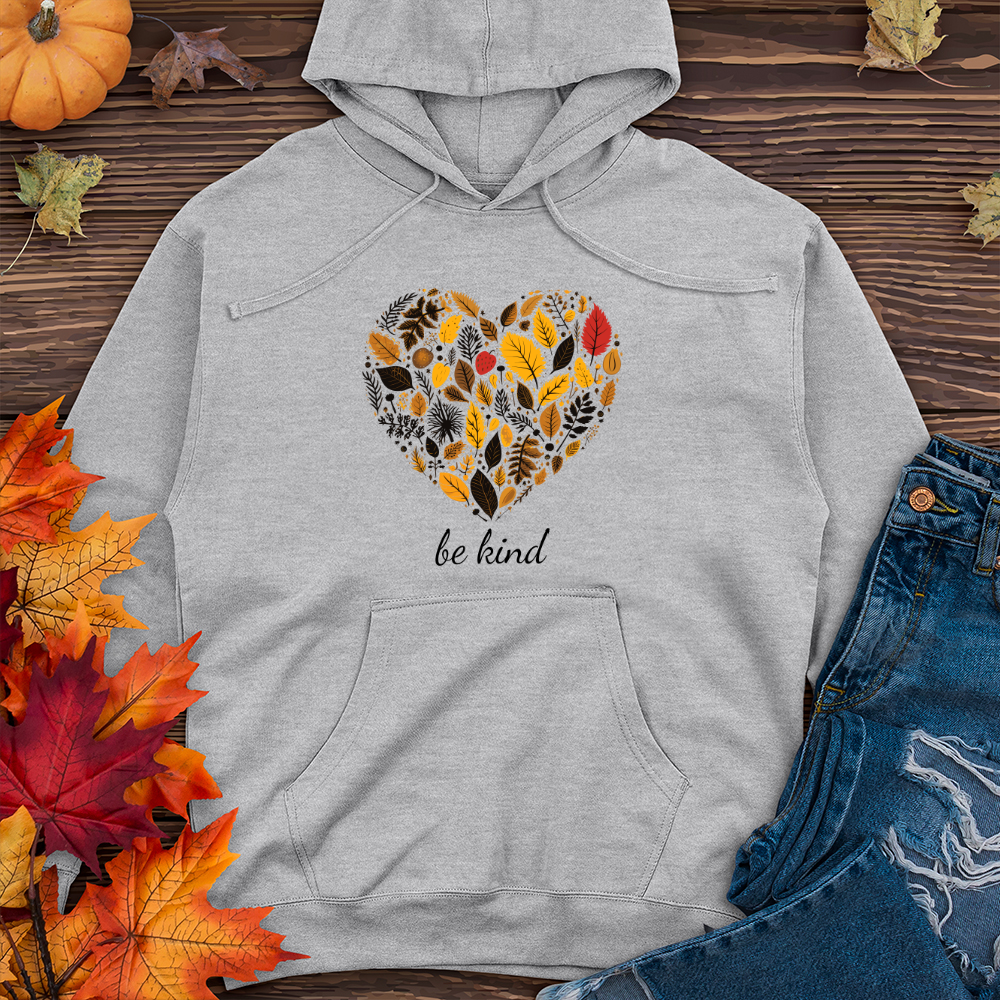 Vintage Harvest Heart Midweight Hooded Sweatshirt