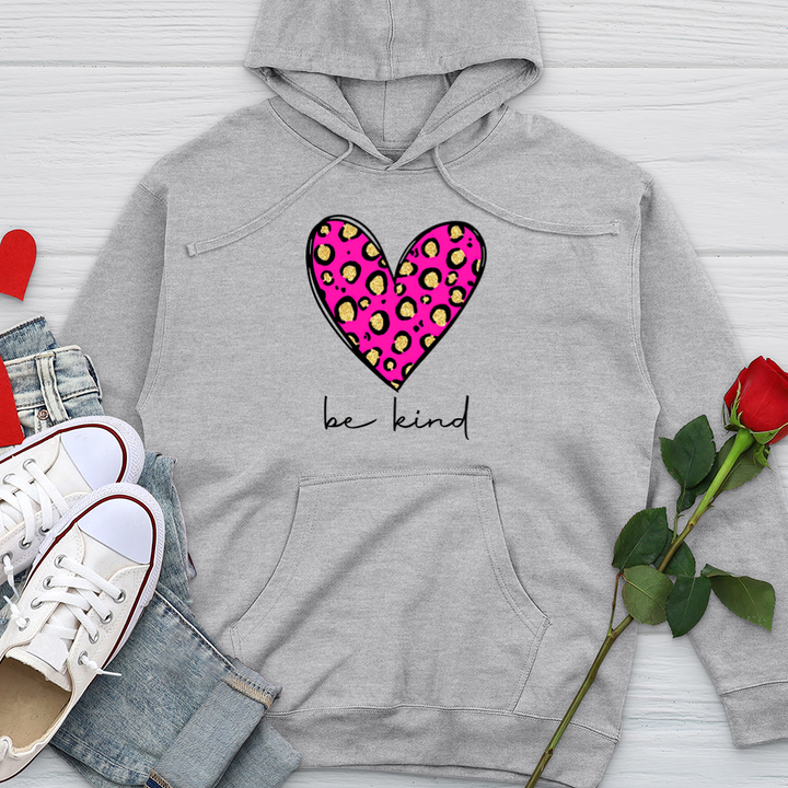 Be Kind Heart Midweight Hooded Sweatshirt