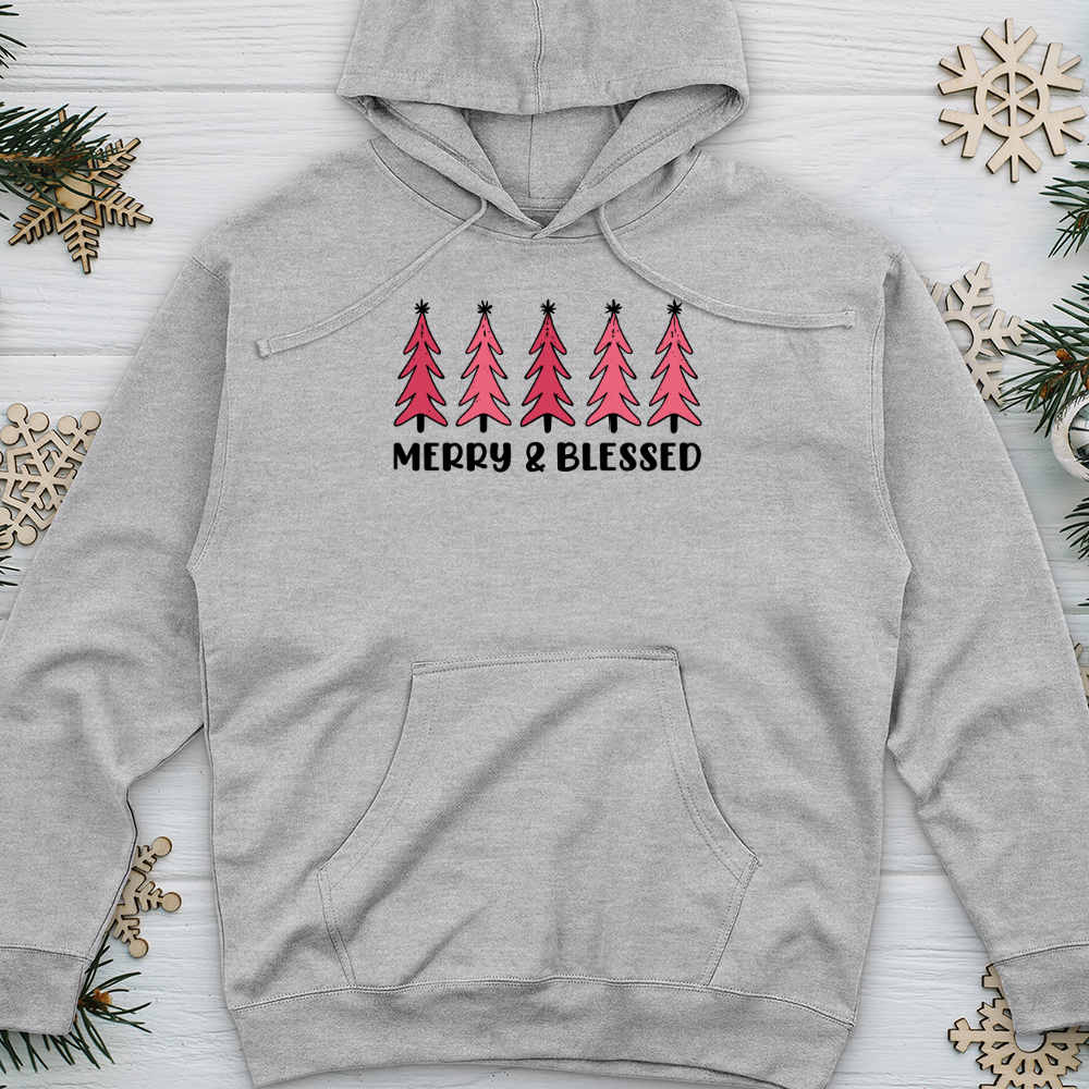 Merry and Blessed Midweight Hooded Sweatshirt