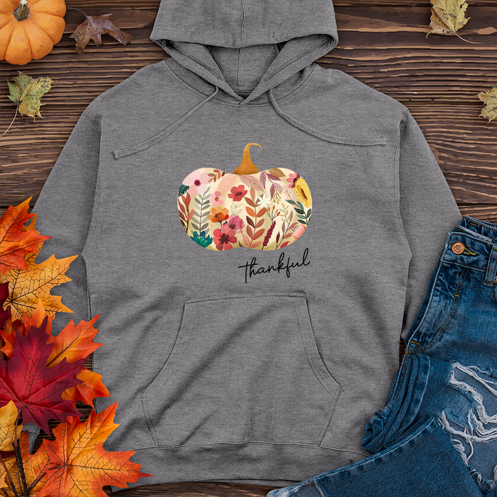 Thankful Garden Pumpkin   Midweight Hoodie