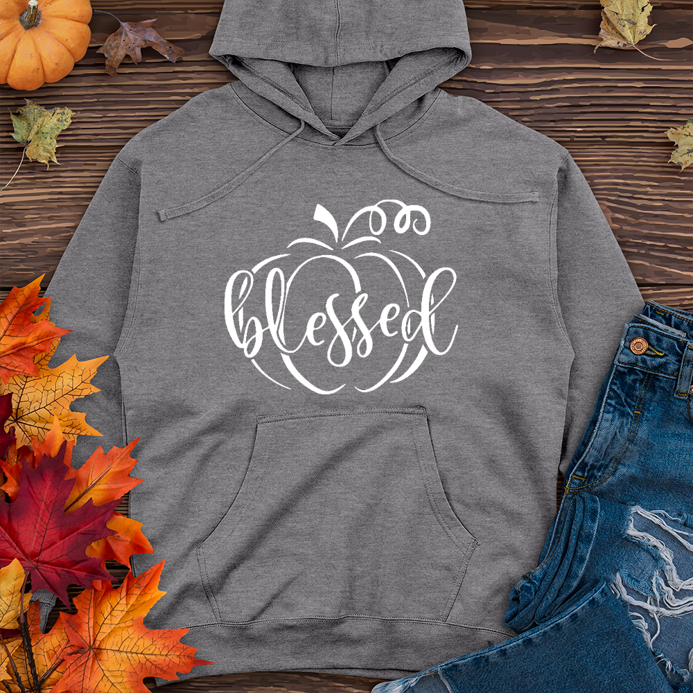 Fancy Blessed Pumpkin Midweight Hoodie