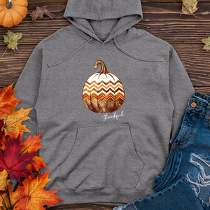 Thankful Retro Cozy Pumpkin Midweight Hoodie