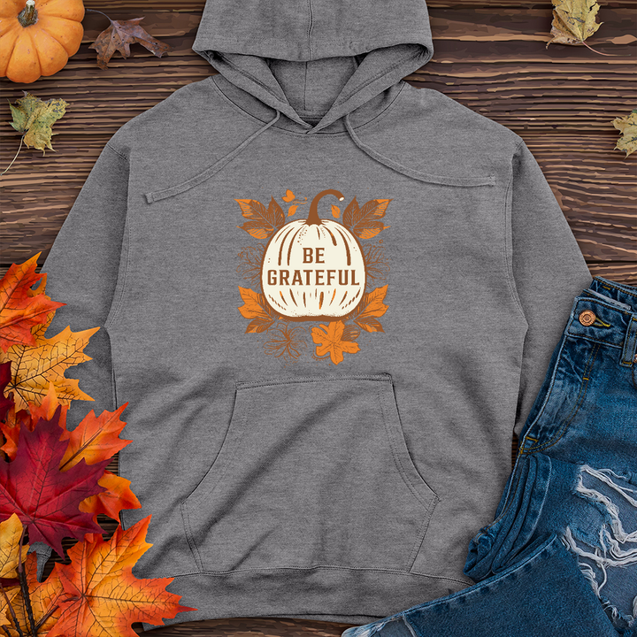 Vintage Pumpkin Leaf Delights Midweight Hoodie