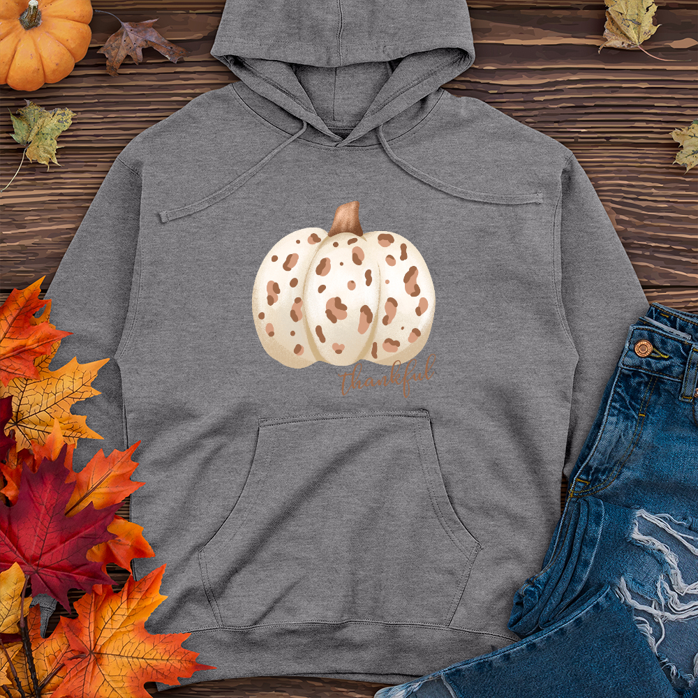 Thankful Skin Colored Pumpkin Midweight Hoodie