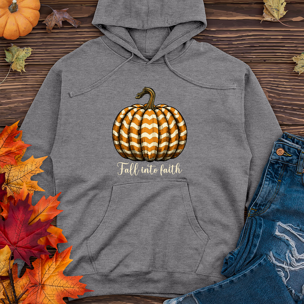 Fall Into Faith Pumpkin Midweight Hoodie