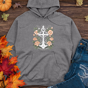 A simple anchor with flower Midweight Hoodie