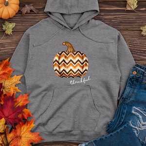 Thankful Sparkling Festive Pumpkin Midweight Hoodie