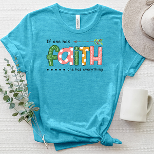 Faith Is Everything Heathered Tee