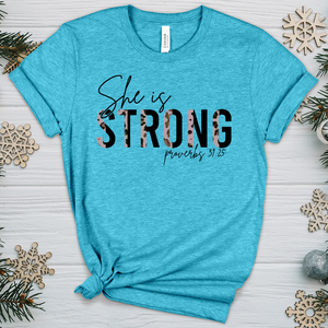 She is Strong 02 Heathered Tee