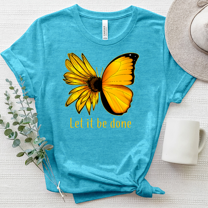 Let it be Done Butterflower Heathered Tee