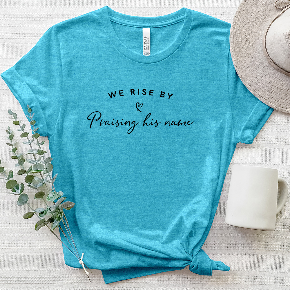 We Rise Tee Heathered Tee