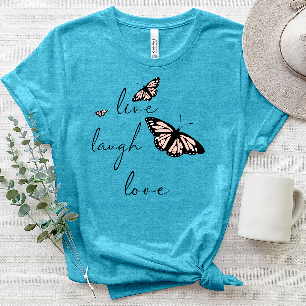 Live Laugh Lovin It Heathered Tee