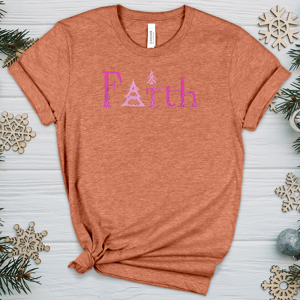 Faith Tree Heathered Tee