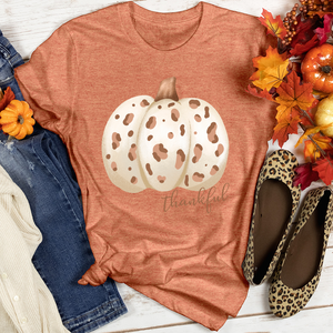 Thankful Skin Colored Pumpkin Heathered Tee