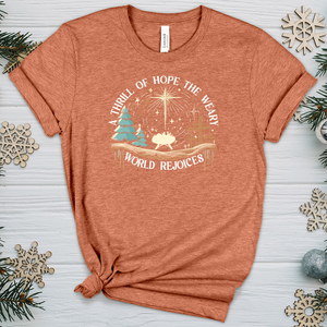 A Thrill of Hope the Weary World Rejoices Heathered Tee