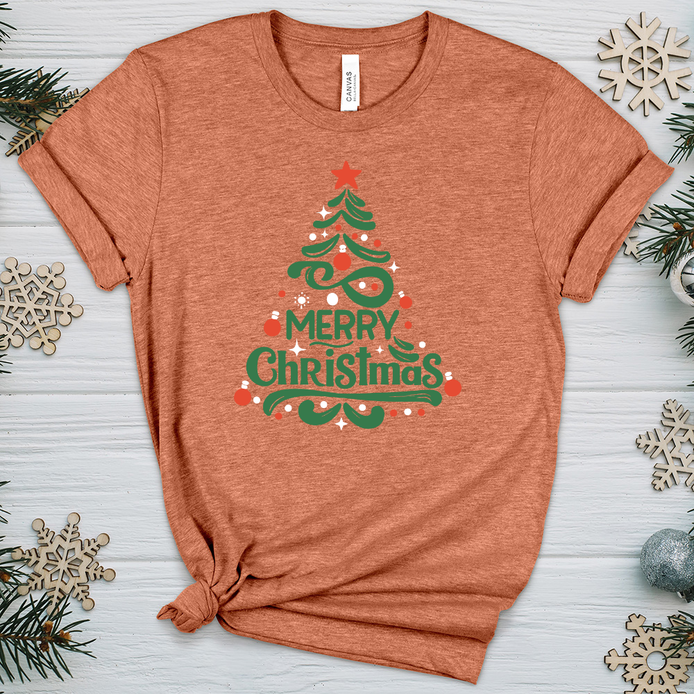 Merry Christmas Heathered Tee