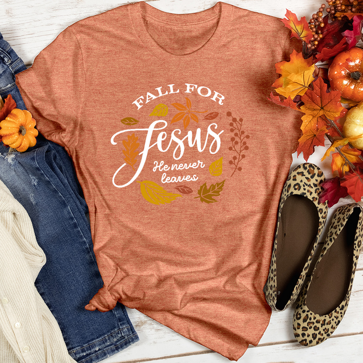 Fall For Jesus Heathered Tee