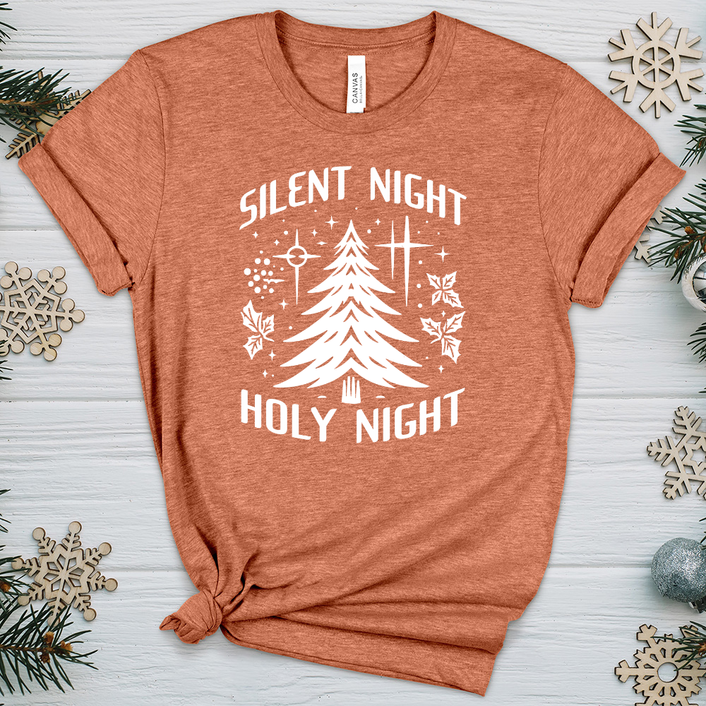 Silent Night Holy Night Heathered Tee