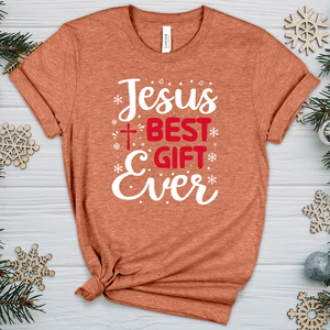 Jesus Best Gift Ever Heathered Tee