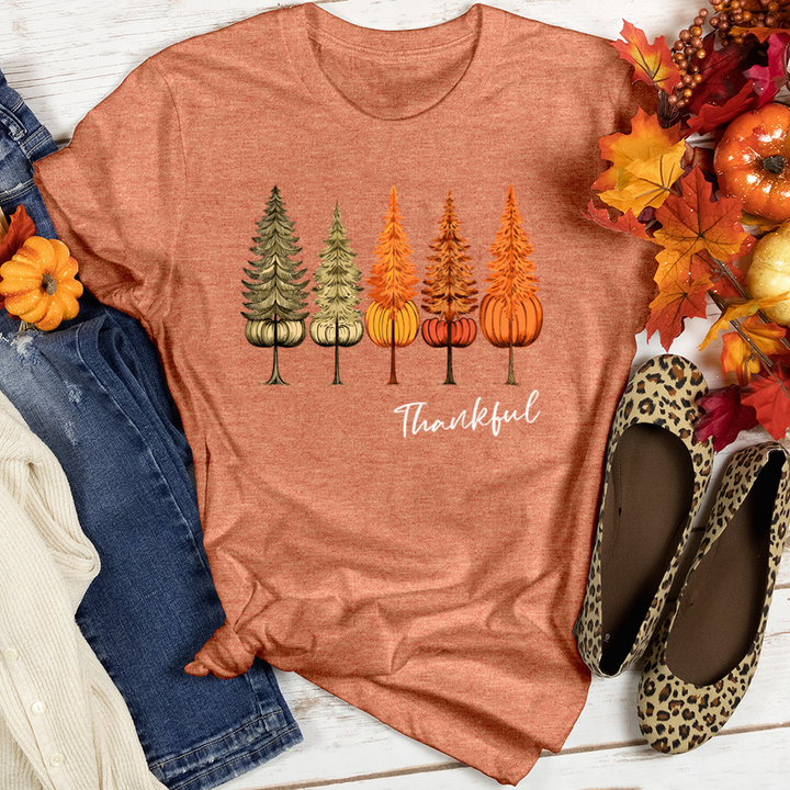 Vintage Seasonal Trio Pine Trees Heathered Tee