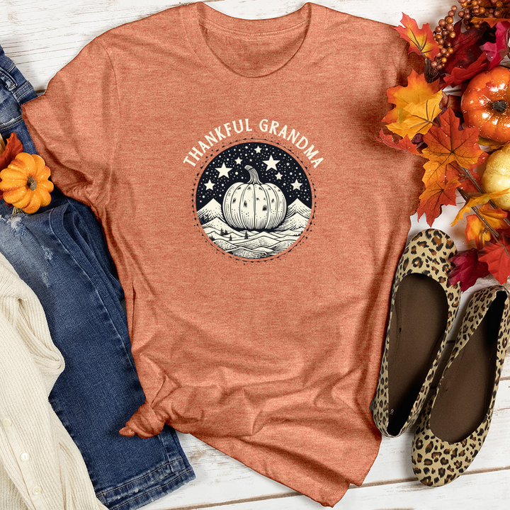 Cosmic Winter Pumpkin Heathered Tee