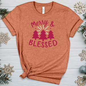 Merry & Blessed 02 Heathered Tee