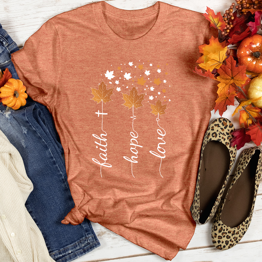 Faith Hope Love Autumn Heathered Tee