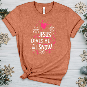 Jesus Loves Me This I Snow Heathered Tee